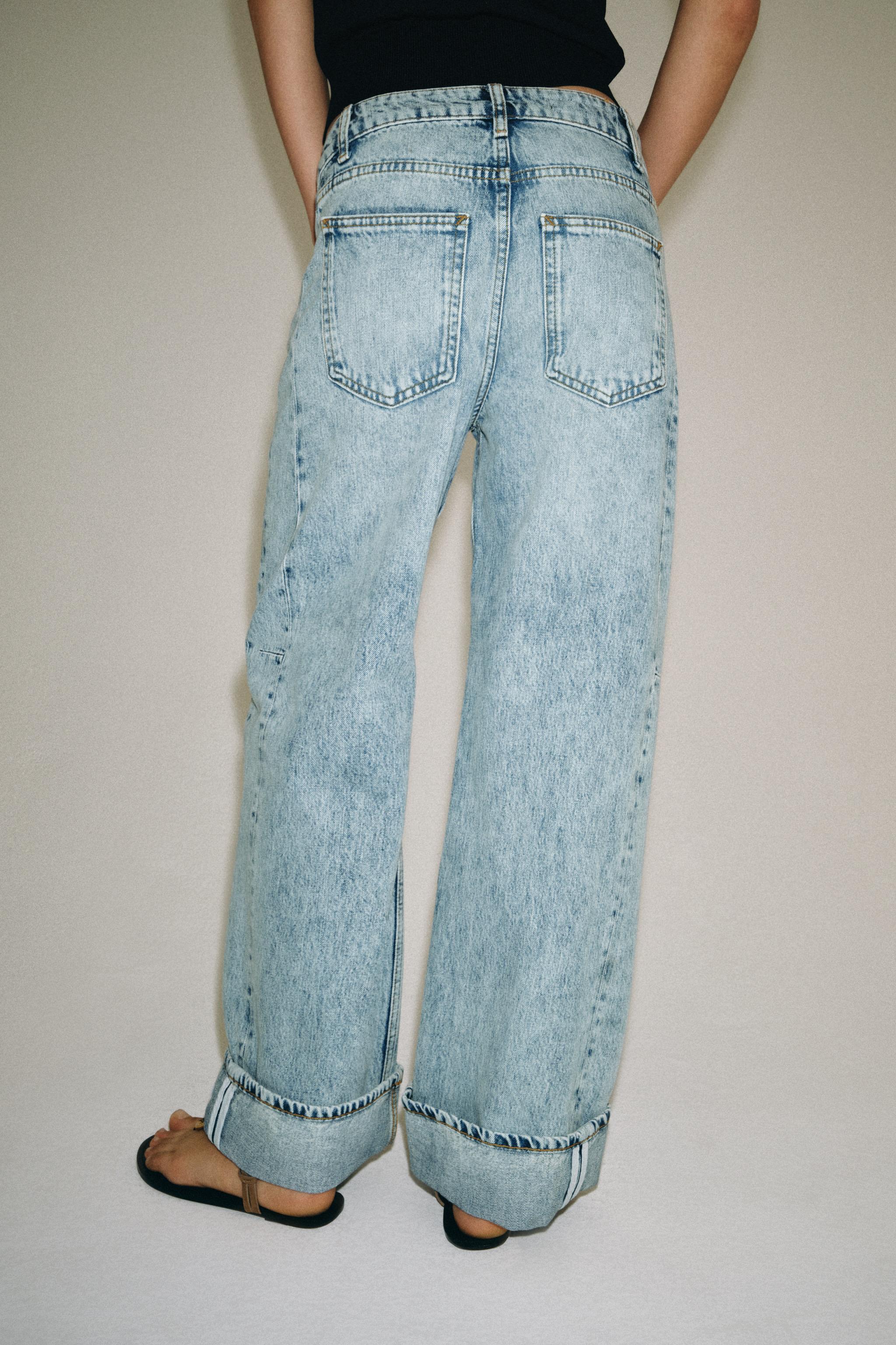 ZW COLLECTION RELAXED LOW-RISE JEANS